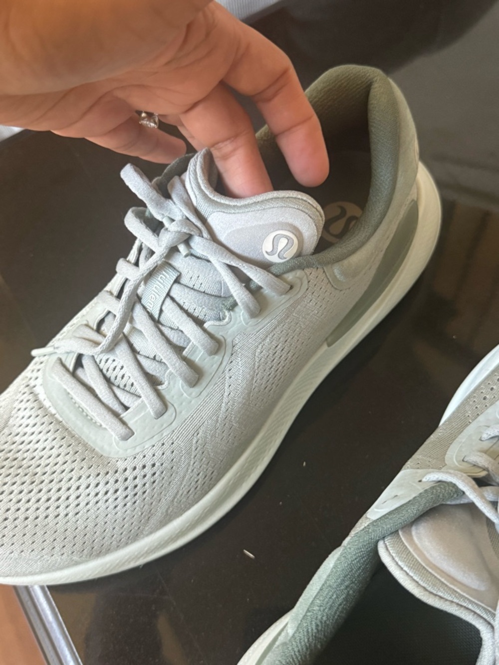 lululemon athletica Light Sage Green Athletic Sneakers